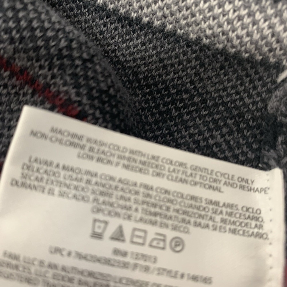 Eddie Bauer Fair Isle 1/4 Zip Sweater Men XL Cotton Blend Casual Preppy Travel - Picture 10 of 10